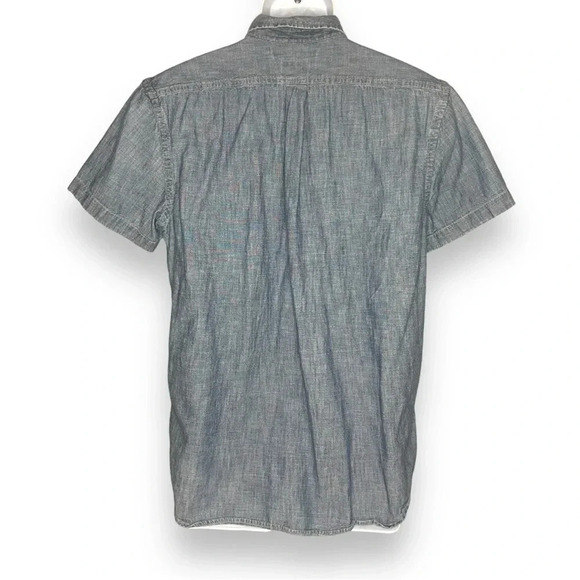 Old Navy Denim Slim Fit Button-Down Shirt, Large - Casual Style - 100% Cotton - Picture 4 of 5